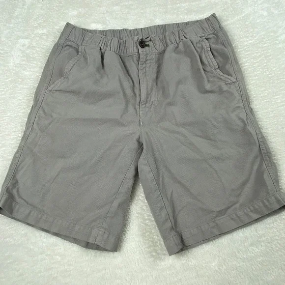Orvis Pima Cotton Shorts Elastic Waist Casual Comfort Fit Gray Size 32 - Picture 1 of 8